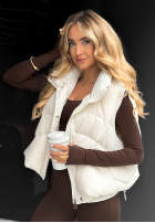 Pikowana kamizelka I Said Something ecru