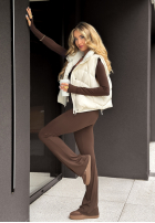 Pikowana kamizelka I Said Something ecru