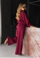 Komplet dresowy bluza i spodnie Now You See burgundowy