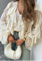 Koszula z falbankami Flowy Dreams ecru