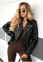 Skórzana ramoneska Just Let Go czarna