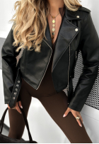 Skórzana ramoneska Just Let Go czarna