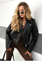 Skórzana ramoneska Just Let Go czarna