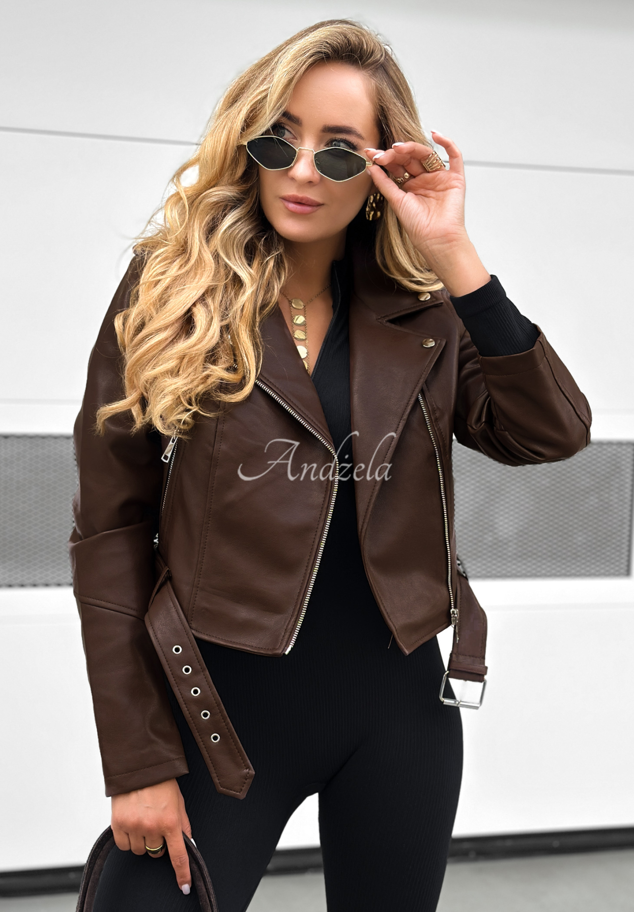 Just Let Go chocolate leather ramon jacket