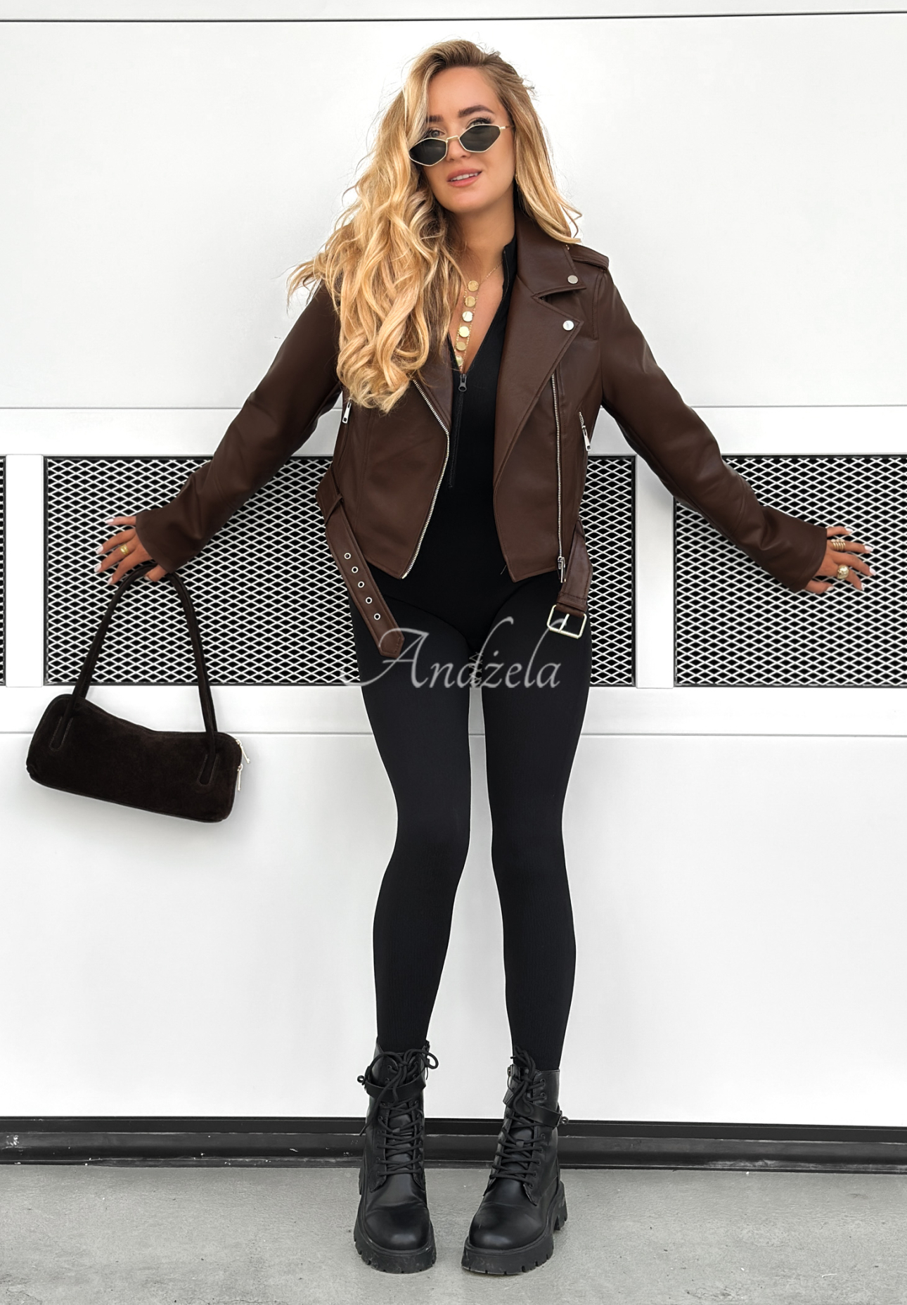 Just Let Go chocolate leather ramon jacket