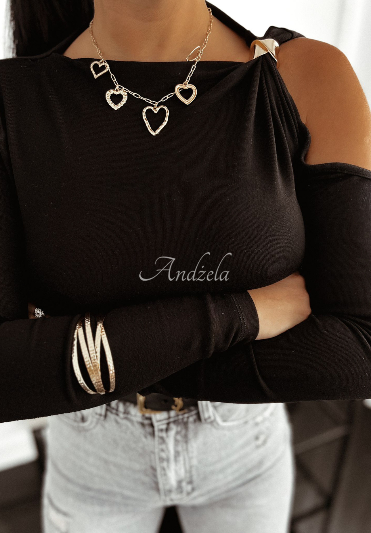 Viscose blouse with cutout Wait For It black