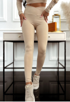 Legginsy I Am Ready Now beżowe