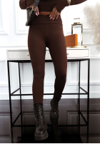 Legginsy I Am Ready Now czekoladowe