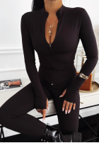 Dopasowana bluza I Am Ready Now czarna