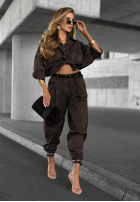 Koszula jeansowa No Sound czekoladowa