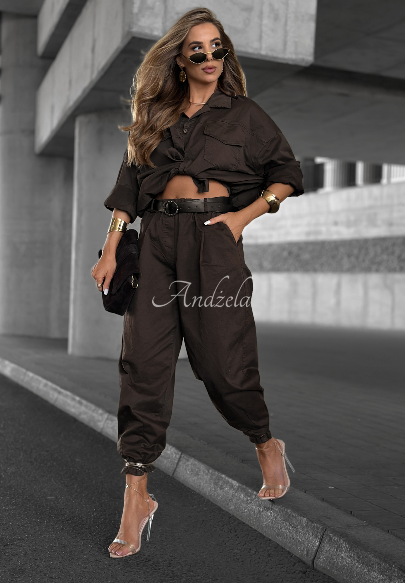 Koszula jeansowa No Sound czekoladowa