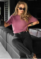 Sweter alpaka Cuddle Clouds malinowy