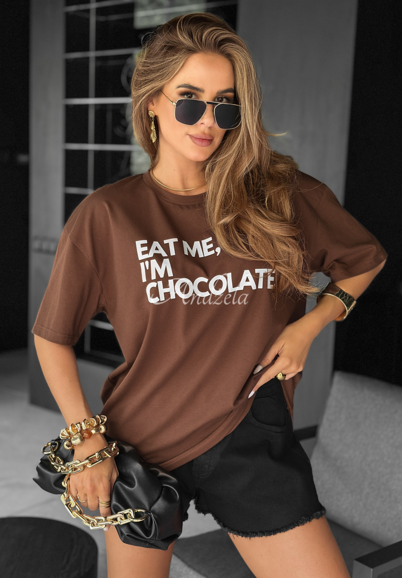 Eat Me chocolate printed t-shirt