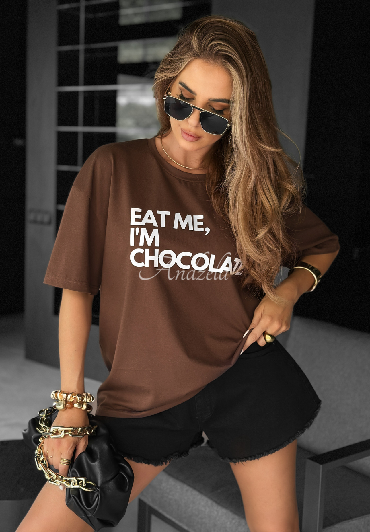 Eat Me chocolate printed t-shirt