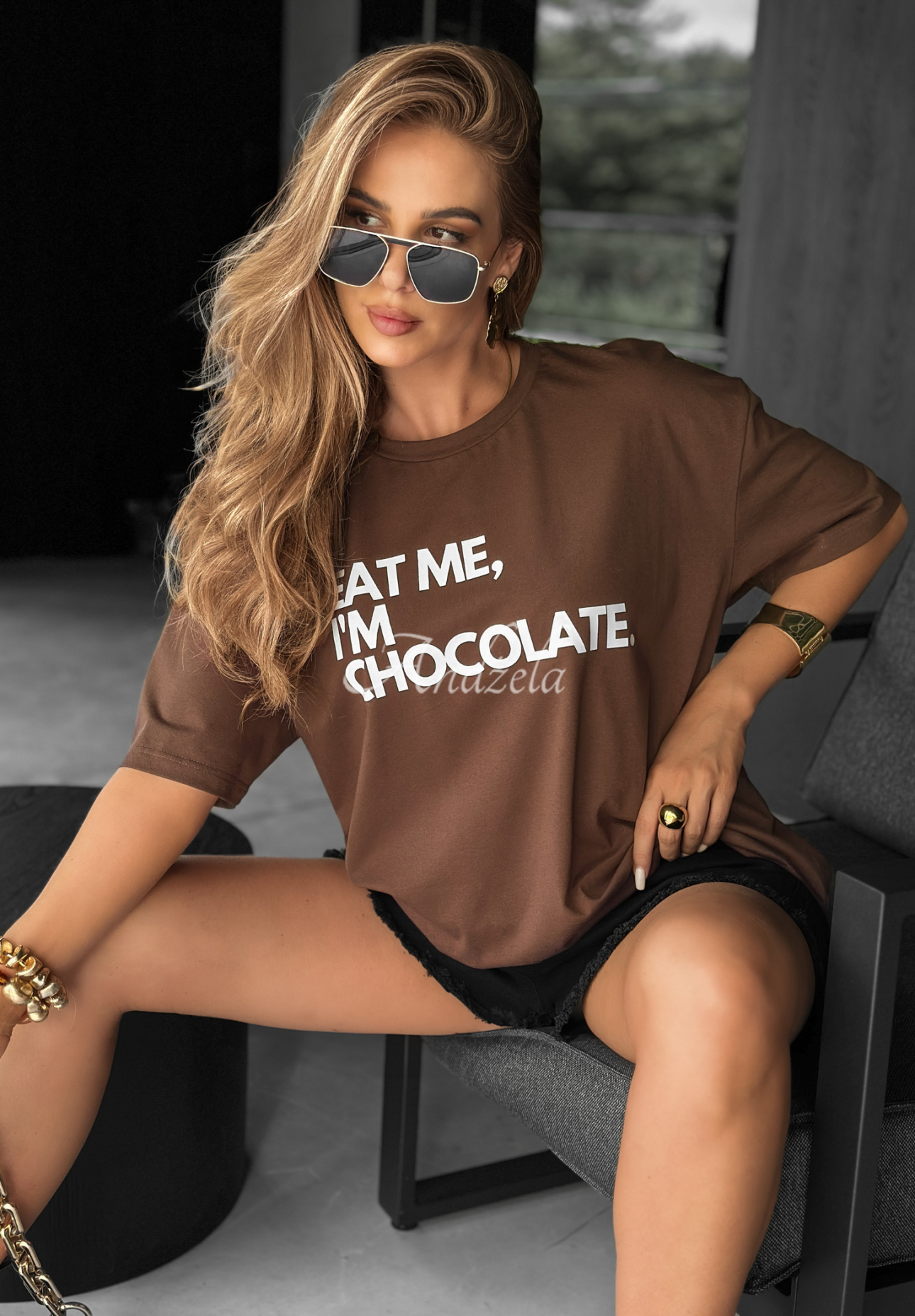 Eat Me chocolate printed t-shirt