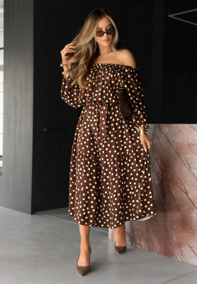 Dream About It chocolate pea dress