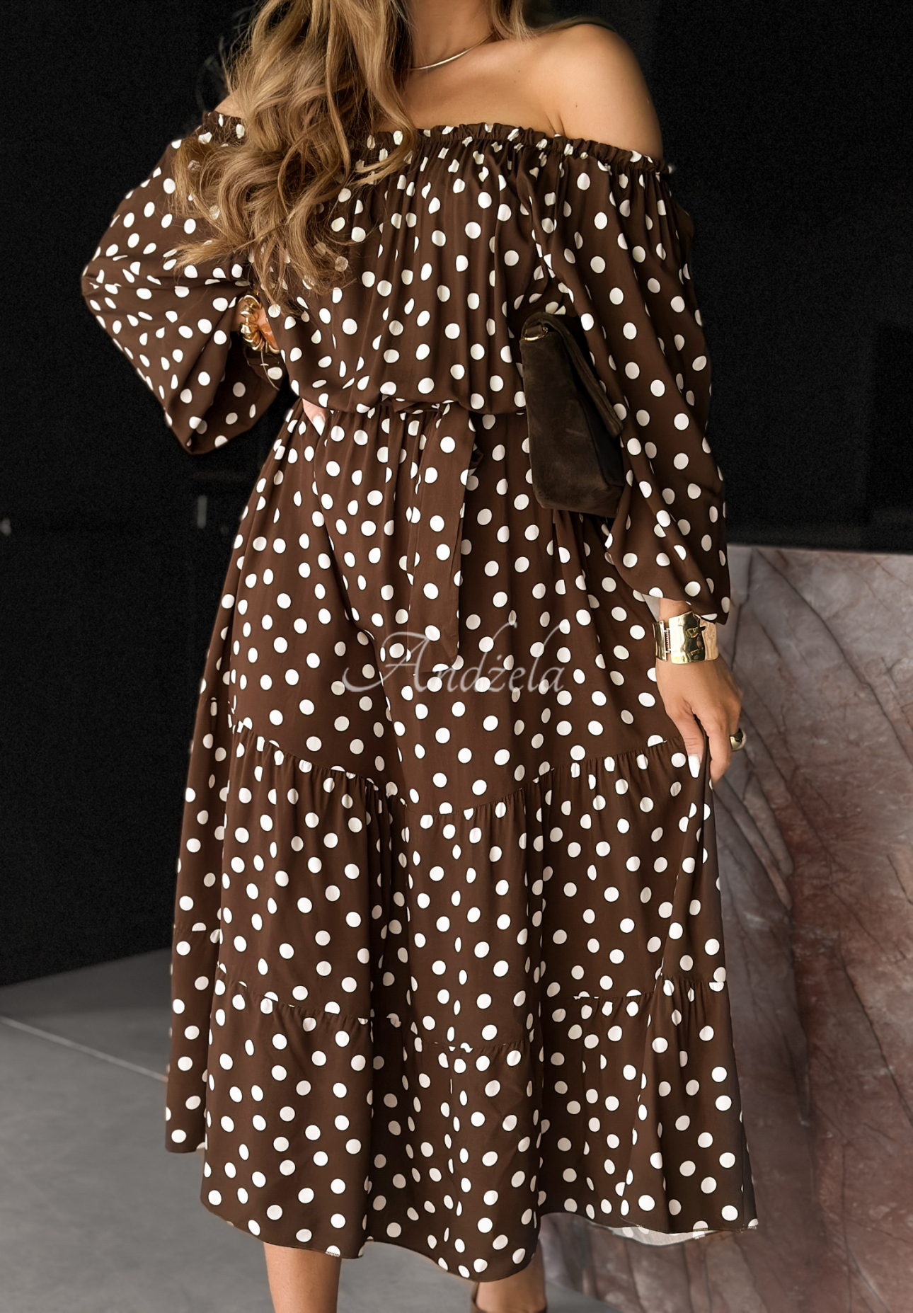 Dream About It chocolate pea dress