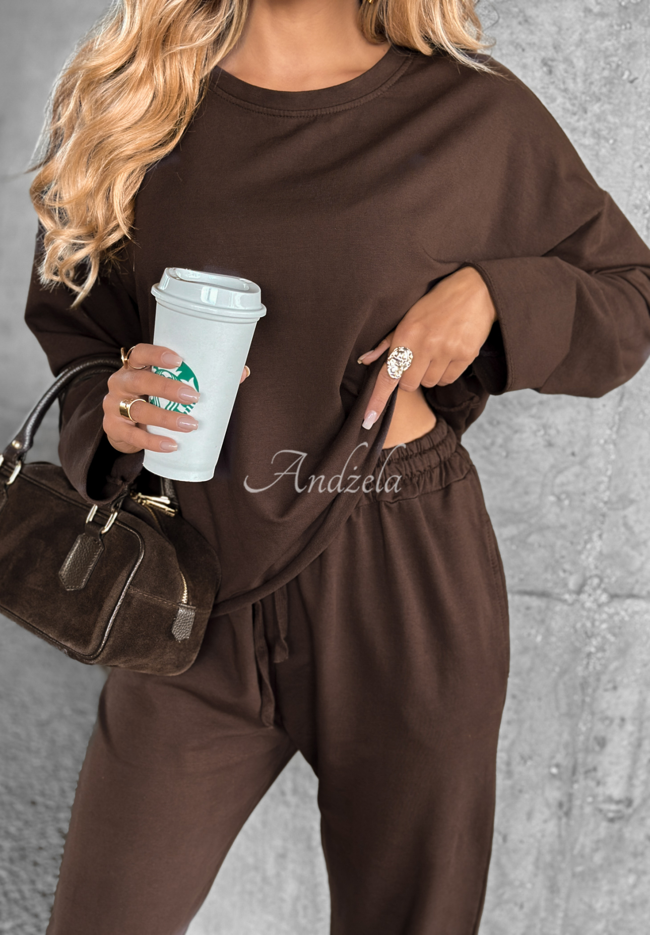 Chase Freedom chocolate tracksuit set