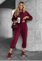 Komplet dresowy Chase Freedom burgundowy