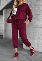 Komplet dresowy Chase Freedom burgundowy