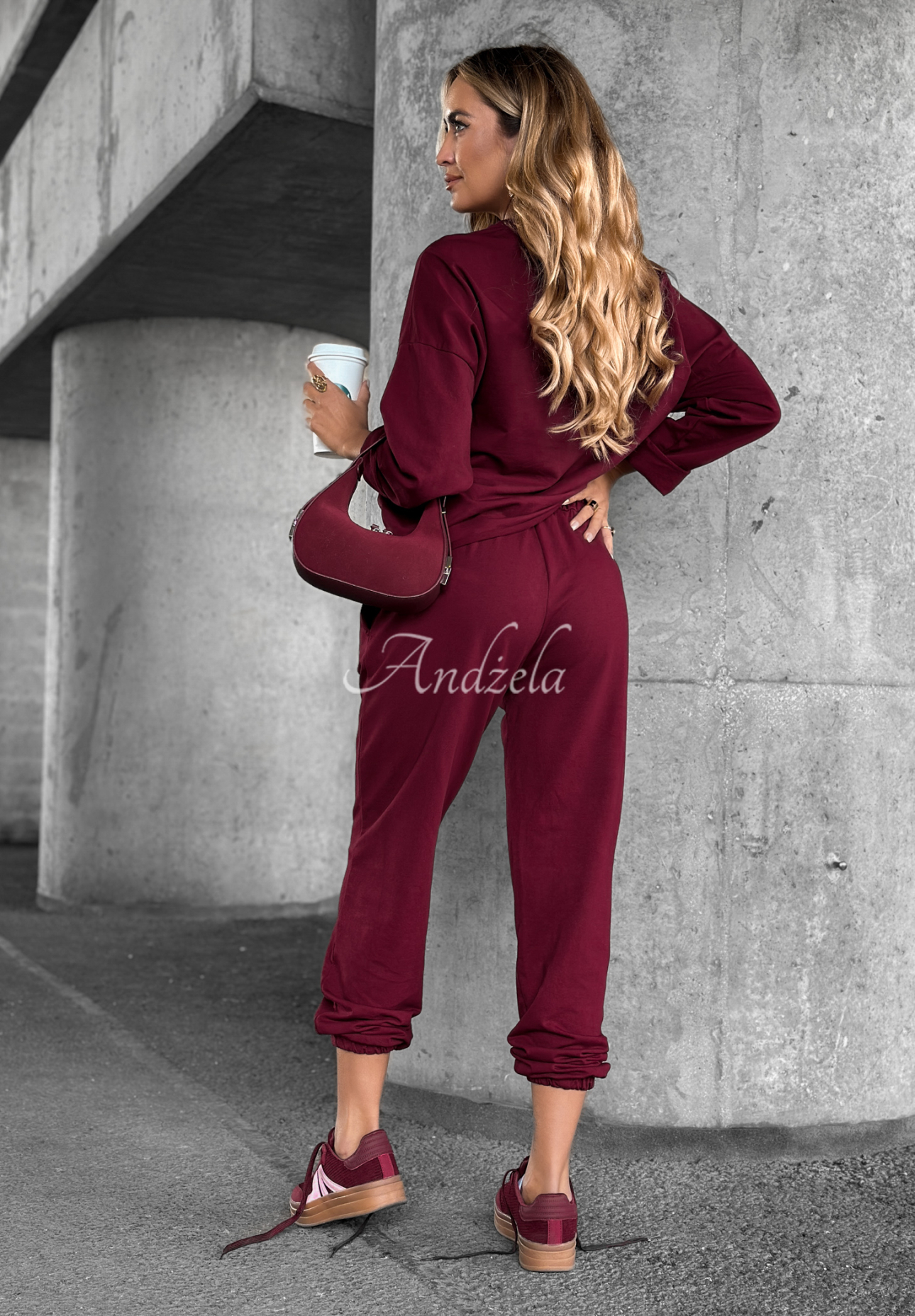 Chase Freedom burgundy tracksuit set
