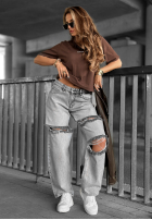 T-shirt z napisem Minimal czekoladowy