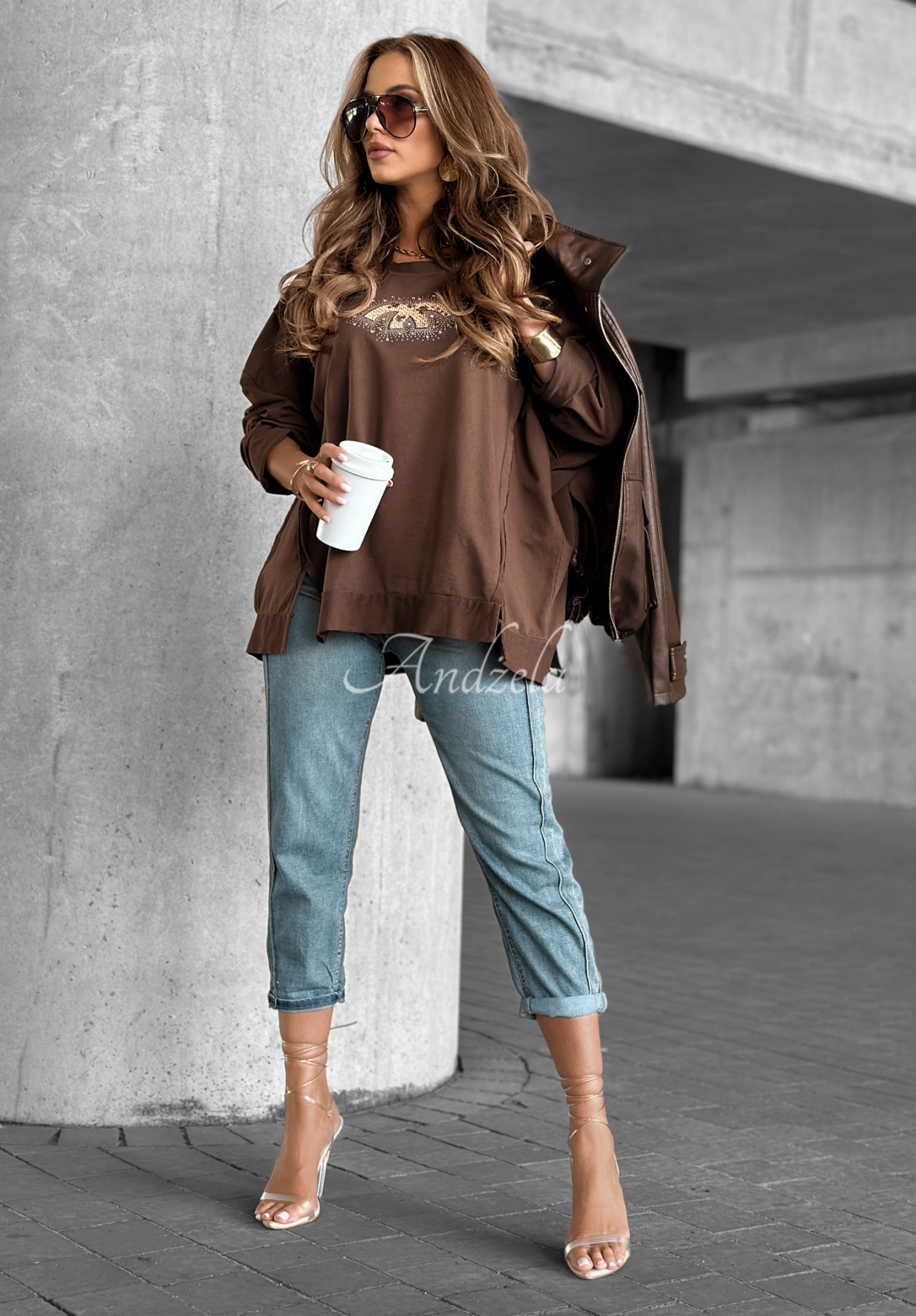 Denim pants mom fit You Never Asked blue