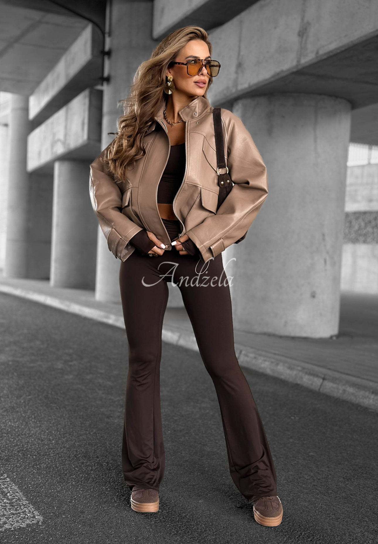 Benjamin Hill mocha leather ramones jacket