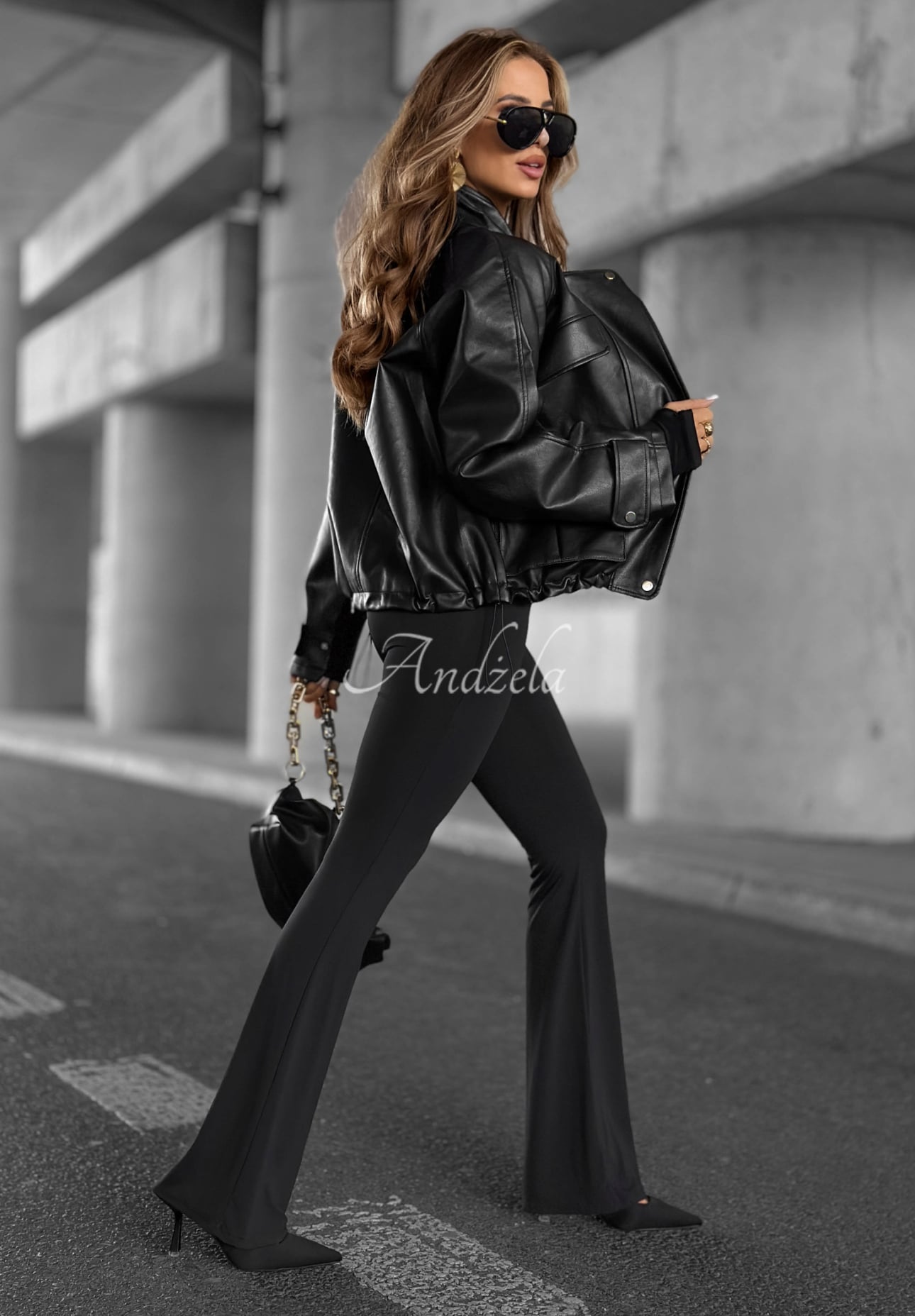 Benjamin Hill leather ramones jacket black