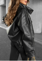 Skórzana kurtka Benjamin Hill czarna