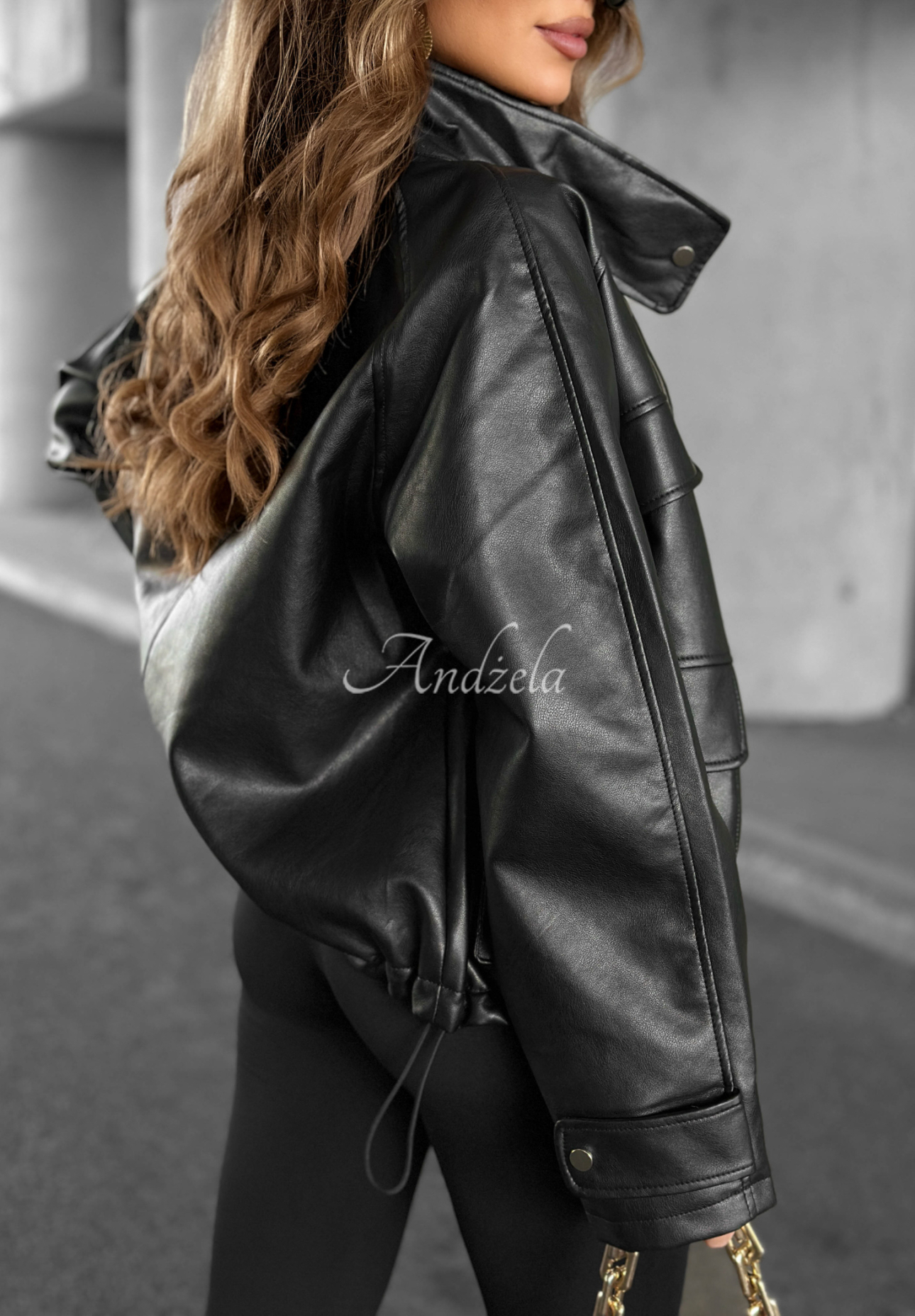 Benjamin Hill leather ramones jacket black