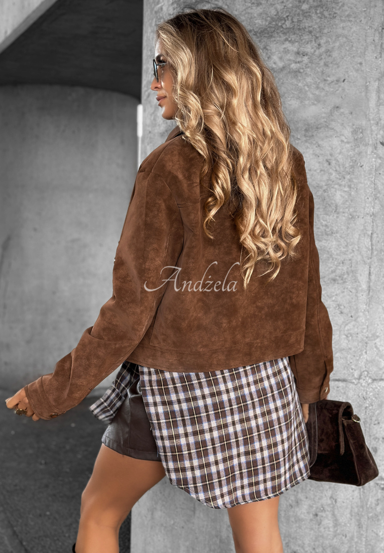 Marywood Meadows chocolate suede short jacket