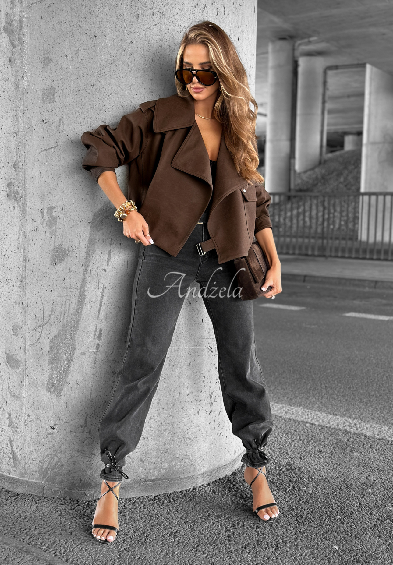 Find Myself chocolate short ramon jacket