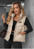 Pikowana kamizelka They Found Me ecru