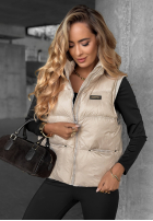 Pikowana kamizelka They Found Me ecru