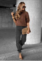 Sweter alpaka Cuddle Clouds czekoladowy