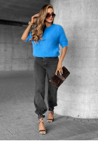 Sweter alpaka Cuddle Clouds niebieski