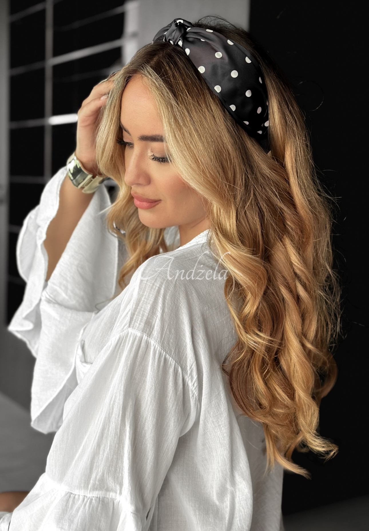 Esther pea headband black