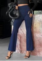 Legginsy dzwony No More Waiting ciemnoniebieskie