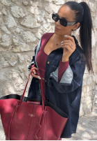 Koszula jeansowa La Milla Don’t Say Maybe granatowa