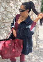 Koszula jeansowa La Milla Don’t Say Maybe granatowa