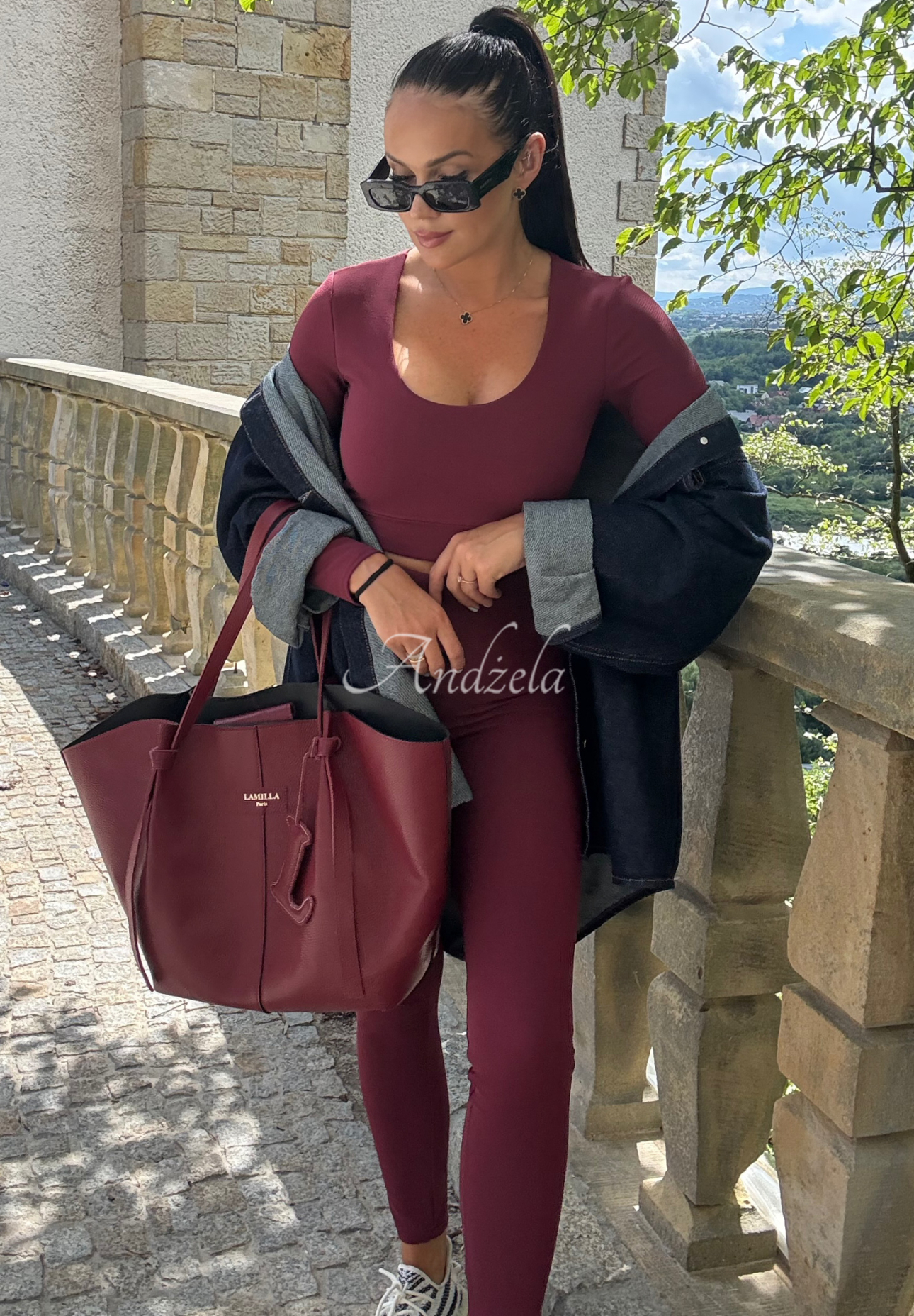 La Milla Don't Say Maybe denim shirt navy blue