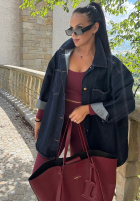 Koszula jeansowa La Milla Don’t Say Maybe granatowa