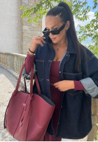 Koszula jeansowa La Milla Don’t Say Maybe granatowa