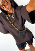 T-shirt La Milla When You Look czekoladowy