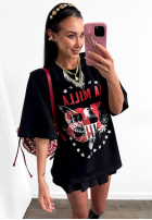 T-shirt z nadrukiem La Milla Rise and Conquer czarna