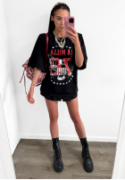 T-shirt z nadrukiem La Milla Rise and Conquer czarna