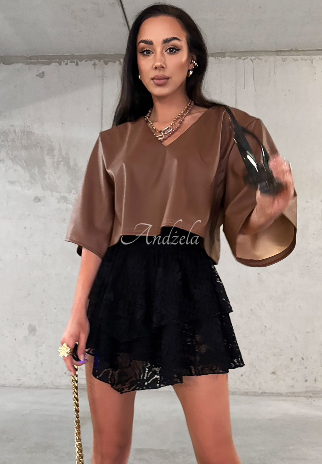 Koronkowe spódnico-spodenki La Milla Unseen czarne