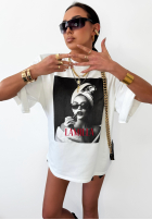 T-shirt z nadrukiem La Milla Her Era biały