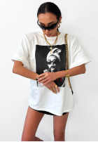 T-shirt z nadrukiem La Milla Her Era biały